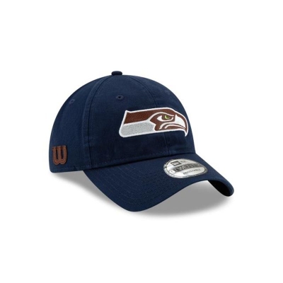Seattle Seahawks Gorra | New Era NFL Wilson 9twenty Adjustable Cap Mexico - Azules